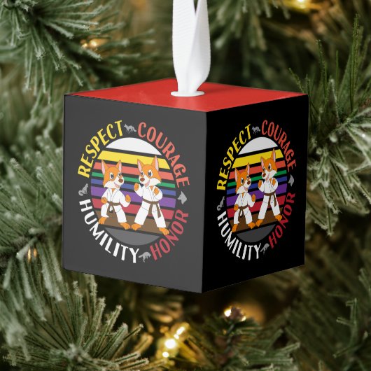 Karate Waarden - Leuke sparring Fox Silhouetten Decoratie (Boom)