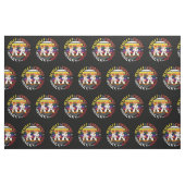 Karate Waarden - Leuke sparring Fox Silhouetten Stof (Fat Quarter)