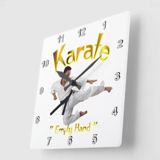 Karate Wall klok (Hoek)