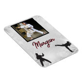 Karate Winter Wonder Persoonlijke foto & naam Magneet (Rechterzijde)