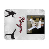 Karate Winter Wonder Persoonlijke foto & naam Magneet (Horizontaal)