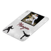 Karate Winter Wonder Persoonlijke foto & naam Magneet (Linkerzijde)