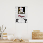 Karate Winter Wonder Persoonlijke foto & naam Poster (Keuken)