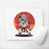Karate Wolf Martial Arts Enthusiast Spirit  Muismat (Met muis)