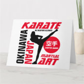 Karate Woman Kaart (Voorkant)