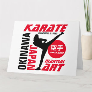 Karate Woman Kaart