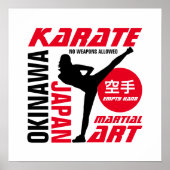 Karate Woman Poster (Voorkant)