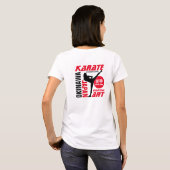 Karate Woman T-shirt (Achterkant volledig)