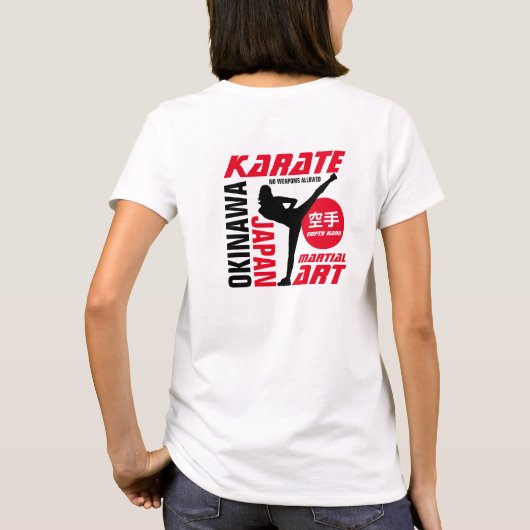 Karate Woman T-shirt (Achterkant)