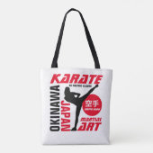 Karate Woman Tote Bag (Achterkant)