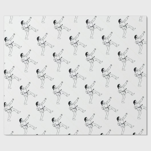 Karate Womyn Cadeaupapier (Vlak)