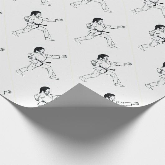 Karate Womyn Cadeaupapier (Hoek)