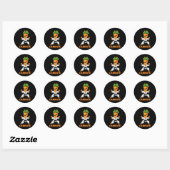 Karate Wortel MMA Studenten Trainer Ronde Sticker (Vel)