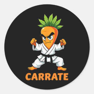Karate Wortel MMA Studenten Trainer Ronde Sticker