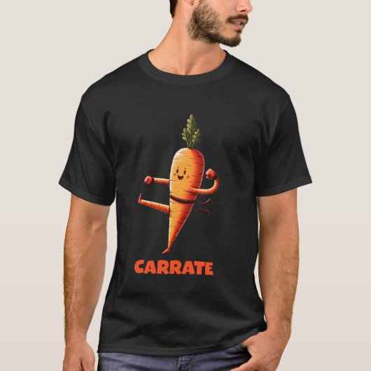 Karate Wortel Schattige & Grappig Training Pun Te T-shirt (Voorkant)