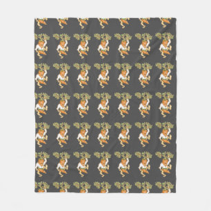 Karate wortel vechtsporten fleece deken