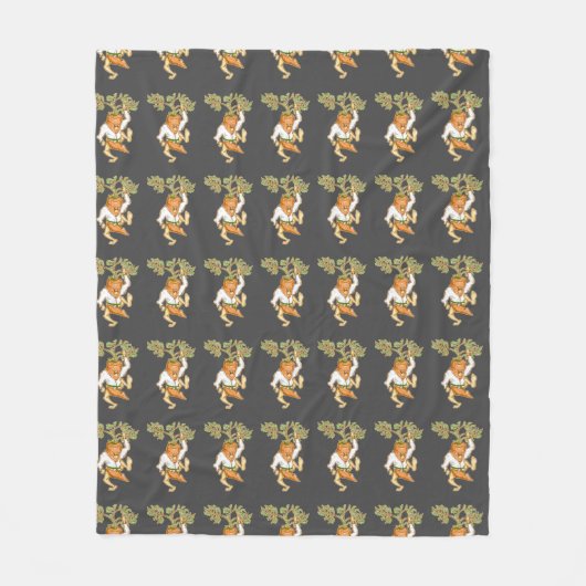 Karate wortel vechtsporten fleece deken (Voorkant)