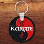 Karate Yin Yang Dark Sleutelhanger (Voorkant)