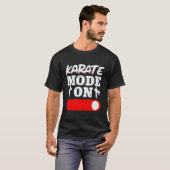 Karate Zwarte Band Gi Uniform Karate Modus Ingesch T-shirt (Voorkant volledig)