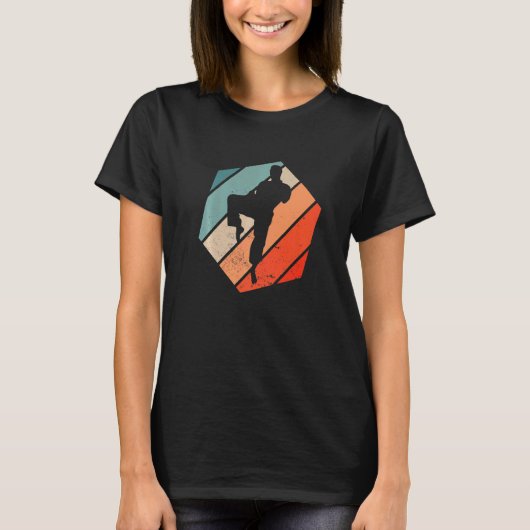 Karate zwarte band Gi uniform karate T-shirt (Voorkant)