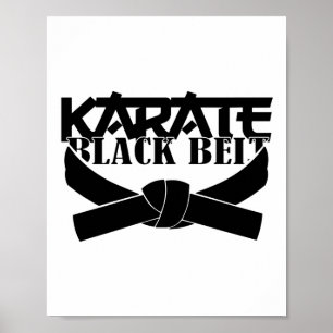 Karate Zwarte Band T Shirt_1 Poster