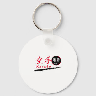 Karate zwarte band T-shirt  Sleutelhanger