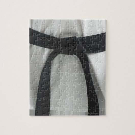 Karate zwarte gordel legpuzzel (Verticaal)