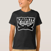 Karate zwarte gordel t-shirt (Voorkant)