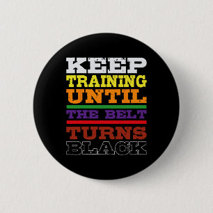 Karate Zwarte Gordel Training Japanse Martial Arts Ronde Button 5,7 Cm