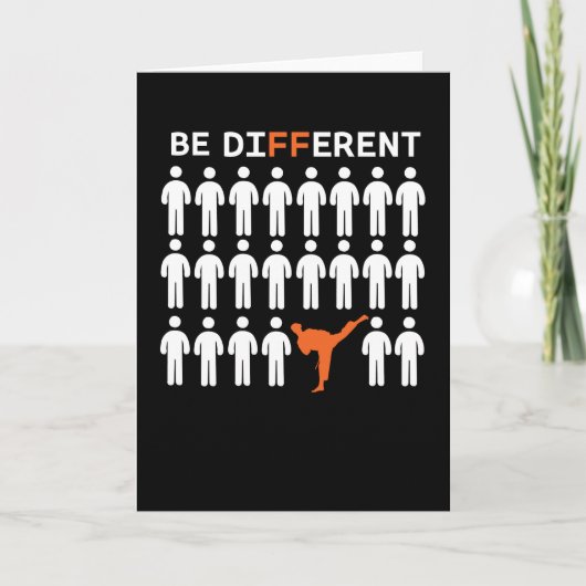 Karatebeoefenaars zijn anders! kaart (Voorkant)