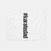 Karatedad Grappige Karate Papa T-shirt  Fleece Deken (Voorkant (Horizontaal))