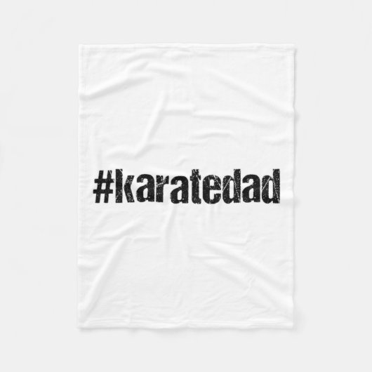 Karatedad Grappige Karate Papa T-shirt  Fleece Deken (Voorkant)