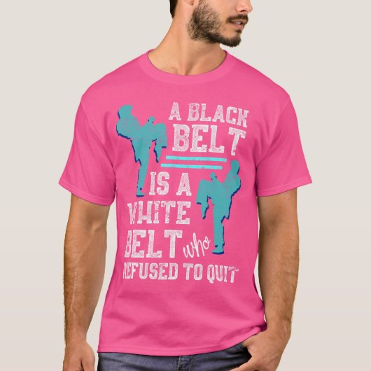 Karateist Black Belt Combat Sport Martial Arts Kar T-shirt (Voorkant)