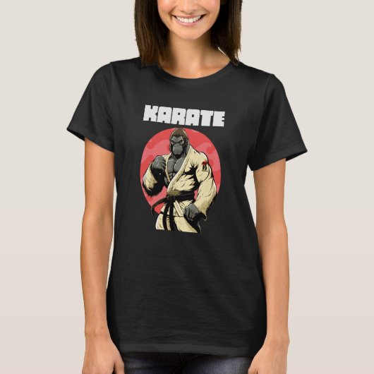 Karateka Karate Gorilla 1 T-shirt (Voorkant)