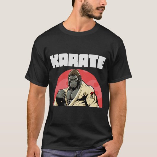 Karateka Karate Gorilla T-shirt (Voorkant)