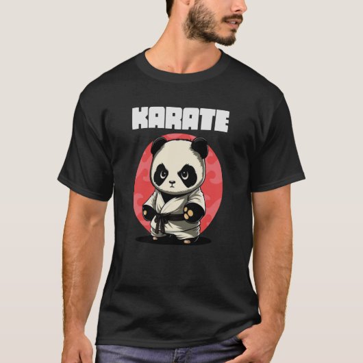 Karateka Karate Panda T-shirt (Voorkant)