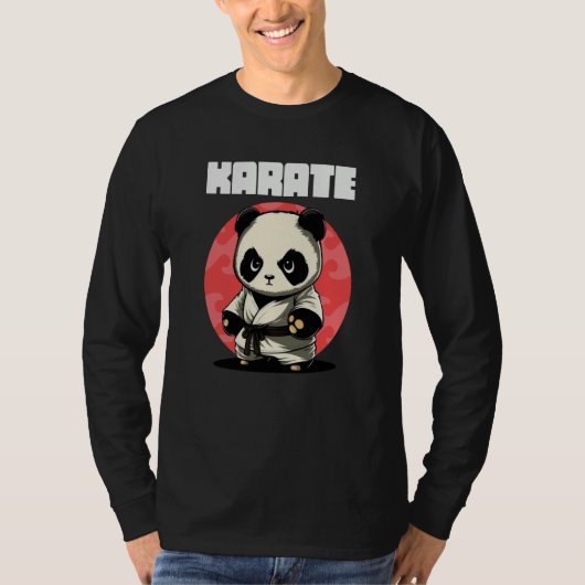 Karateka Karate Panda T-shirt (Voorkant)