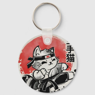 Karatekat Sleutelhanger
