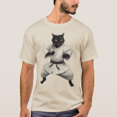 Karatekat  t-shirt (Voorkant)