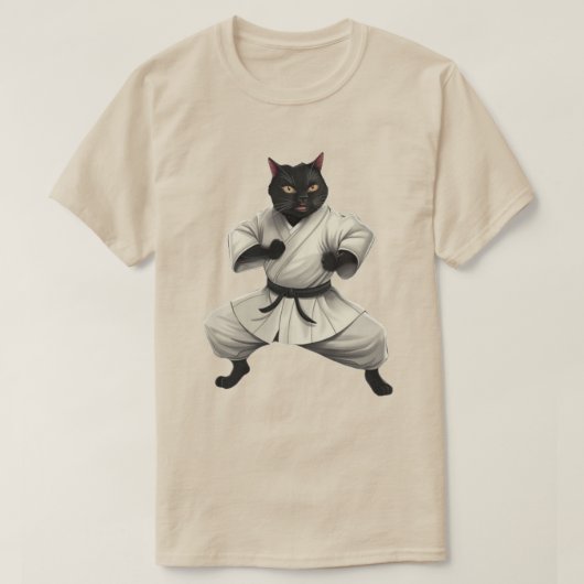 Karatekat  t-shirt (Design voorkant)