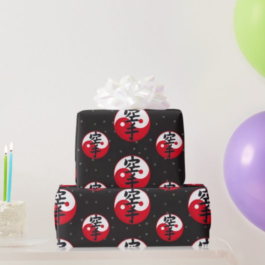 karatepatroon cadeaupapier (Feestgeschenken)