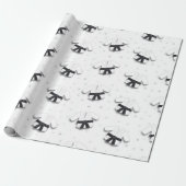 karatepatroon cadeaupapier (Uitgerold)