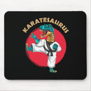Karatesaurus Grappige Karate Dinosaur  Muismat
