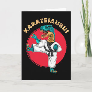 Karatesaurus Grappige Karate Dinosaurus  Kaart