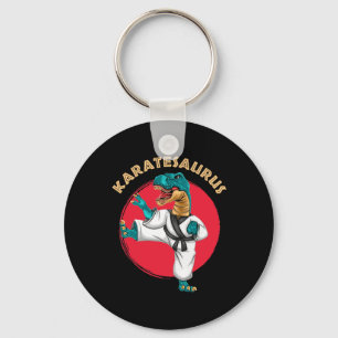 Karatesaurus Grappige Karate Dinosaurus  Sleutelhanger
