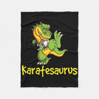 Karatesaurus - Karateka Martial Arts Zelfverdedigi Fleece Deken
