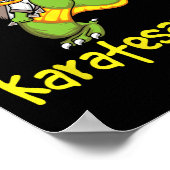 Karatesaurus - Karateka Martial Arts Zelfverdedigi Poster (Hoek)