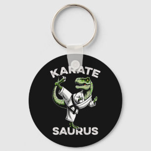 Karatesaurus T-rex Karate Dino Funny Dinosaur Mart Sleutelhanger