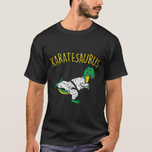 Karatesaurus Trex Karate Grappige Dinosaur Martial T-shirt