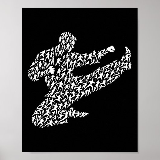 Karatevechter en Kung Fu Poster (Voorkant)